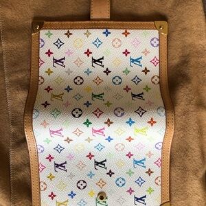 Louis Vuitton Agenda Monogram Multicolor White Planner Cover Notebook